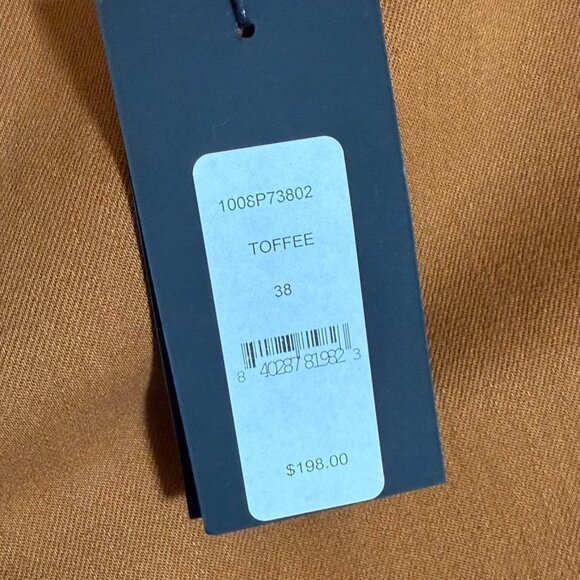 Monfrere Mens Brando Chino Pants Toffee Brown Sz 38x36‎ Stretch Slim Comfy NWT - Picture 9 of 14